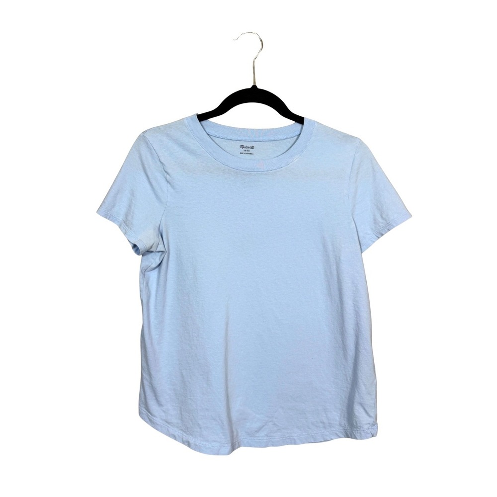 Madewell Northside Vintage Tee Light Blue Short Sleeve Cotton Crewneck Size M